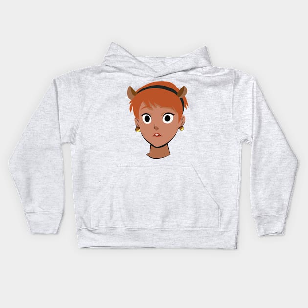 Unbeatable Squirrel Head Kids Hoodie by Altdisney